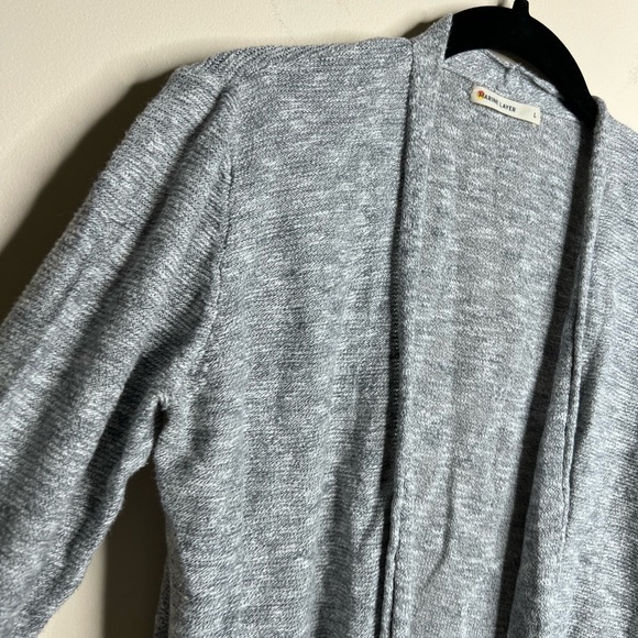 Marine Layer Nantucket long lightweight open knit cardigan Large - Picture 8 of 10